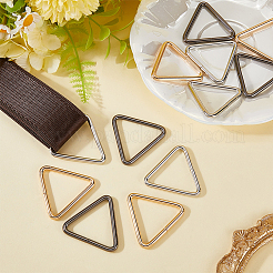 12 шт. 3-х цветные треугольные железные соединительные кольца&nbsp;IFIN-CP0002-95