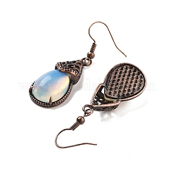 Aretes de ópalo con lágrima&nbsp;EJEW-B055-01R-18