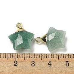 Pendentifs en aventurine vert naturel&nbsp;G-P540-01G-07
