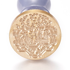 Siegelstempel aus Messingwachs&nbsp;AJEW-WH0113-41B