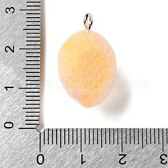 Подвески из непрозрачной смолы с фруктовой тематикой&nbsp;LS-RESI-D017-04C-P