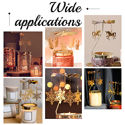 430 и 201 вращающийся подсвечник для чайной свечи из нержавеющей стали DJEW-WH0039-24G