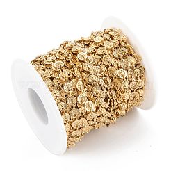 Ручная работа вакуумное покрытие pvd нержавеющая сталь 304 плоские круглые подвески цепи звеньев CHS-M004-10G