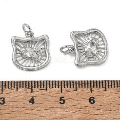 Shegrace Messing-Anhänger mit klaren Zirkonia&nbsp;XGRQ4G410-693P