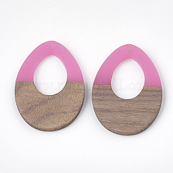 Pendentifs en résine & en bois&nbsp;X-RESI-S358-05A