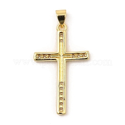 Латунные микро проложить кубического циркония подвески KK-E051-02G-01