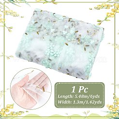 6 ярд сетчатой ткани из молочного волокна с цветочным узором&nbsp;DIY-NB0014-82B
