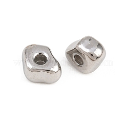 Unregelmäßige Perlen aus Edelstahl 304&nbsp;STAS-D394-03D-P