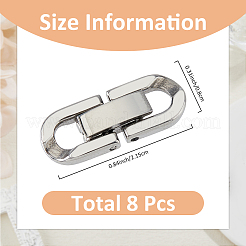 8 шт. раскладывающиеся застежки из нержавеющей стали STAS-FH0002-28