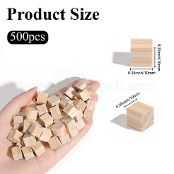 Unfertiger Kiefernholzblock&nbsp;DJEW-SP0001-53B