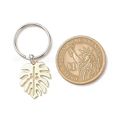 5 stücke monstera blatt legierung anhänger keychain&nbsp;X-KEYC-JKC00413
