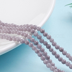 Cuentas mashan naturales redondos del jade hebras&nbsp;G-D263-4mm-XS29