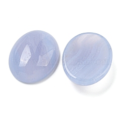 Натуральный голубой агат шнурка кабошоны&nbsp;G-I363-01D