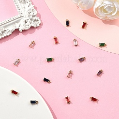 14шт 7 цвета прозрачные стеклянные подвески&nbsp;GLAA-YW0004-25