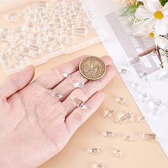 120шт 4 стиля прозрачные стеклянные бусины&nbsp;GLAA-GA0002-13