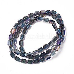 Стеклянные бусины с гальваническим покрытием &nbsp;EGLA-L042-HP01