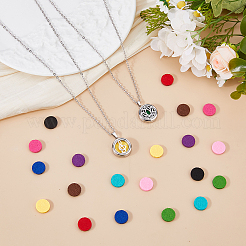 2 ensemble de pendentifs en alliage creux pour diffuseur d'huiles essentielles&nbsp;NJEW-HS0001-22C