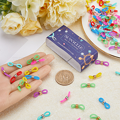 80 шт. 8-х цветные резиновые заглушки для спиц DIY-SC0023-78