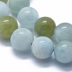 Природные Аквамарин бисер нитей G-D0013-67C