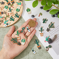 40шт 10 стиля подвески из сплава с эмалью&nbsp;ENAM-HY0001-31