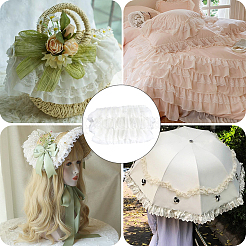 5 ярд двойной полиэстеровой кружевной отделки для украшения шитья&nbsp;OCOR-GF0005-06E