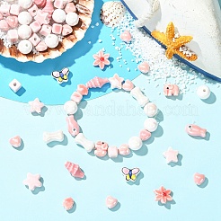 Фарфоровые бусины ручной работы&nbsp;PORC-YW0001-73