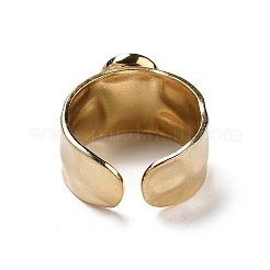 Ионное покрытие (ip) 304 нержавеющая сталь широкополосные открытые манжетные кольца RJEW-F167-02G-08