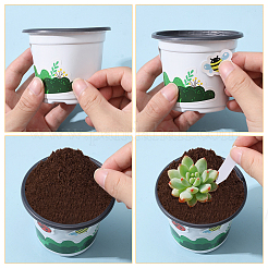 Наборы пластиковых кашпо DIY-GL0002-63A