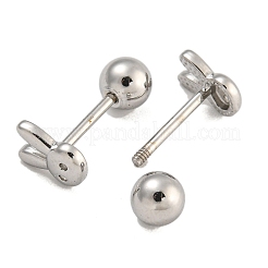 Серьги-хрящи из нержавеющей стали 304 EJEW-B066-01D-P