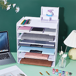 Настольные держатели для папок из ПВХ-пластика&nbsp;DIY-WH0061-002