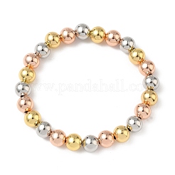 Латунные круглые браслеты из бисера для мужчин и женщин BJEW-B148-05E-M