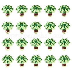 20 pièce de perles acryliques opaques imprimées&nbsp;OACR-TA0004-73A
