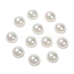 半円/ドーム片穴シェルパールビーズ  フローラルホワイト  12x6mm  穴：1mm&nbsp;BSHE-N003-12mm-HC301
