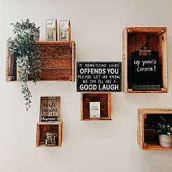 Старинный металлический оловянный знак AJEW-WH0189-030