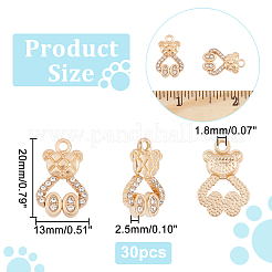 Подвески со стразами из сплава ALRI-AR0001-04