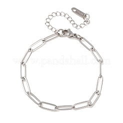 Bracelets à chaîne trombone en acier inoxydable 304 de 4 mm&nbsp;SA-CBA4160-22P