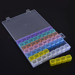 Прямоугольные полипропиленовые (полипропиленовые) контейнеры для хранения бусинок CON-N011-012A