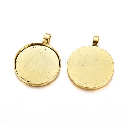 Pendente in lega basi per cabochon&nbsp;PALLOY-S602-AG-LF