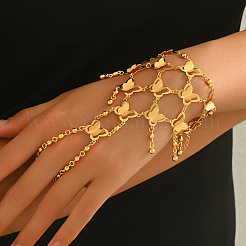 Роскошные и элегантные латунные браслеты-кольца в форме бабочек для женщин UK2567