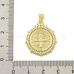 Подвески из кубического циркония с покрытием из латуни&nbsp;KK-U029-06G