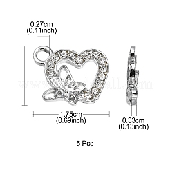 Подвески из сплава и страза ALRI-YW0001-02