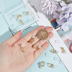 Латунные клипсы серьги KK-BBC0012-41