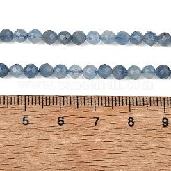 Natürliche teufelsblaue Aquamarin-Perlenstränge&nbsp;G-NH0073-B01-4mm