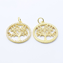 Латунные микро проложить кубического циркония подвески KK-P133-05G-NR