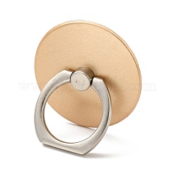 Accessoires de support de téléphone portable rond plat en alliage de zinc&nbsp;AJEW-G035-02G