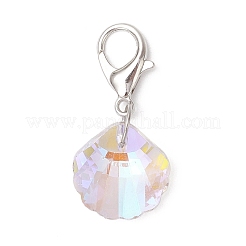 Подвеска в форме ракушки морская звезда звезда луна стеклянная подвеска украшения&nbsp;HJEW-JM03257