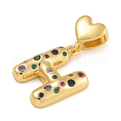 Латунные подвески из микро-паве KK-P281-01G-H