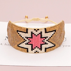 Bracelet tressé en perles de verre miyuki&nbsp;BJEW-A121-63D