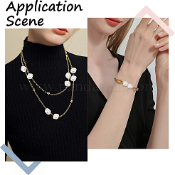 100 шт. бусина из АБС-пластика с имитацией жемчуга KY-SC0002-04