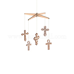50pcs pendentifs en bois&nbsp;WOOD-CJ0001-36